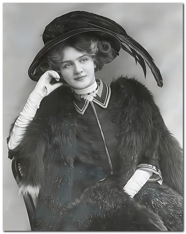 French Belle Epoque Fashion 1908 Long Gloves 8x10 Photo Print 23052501740