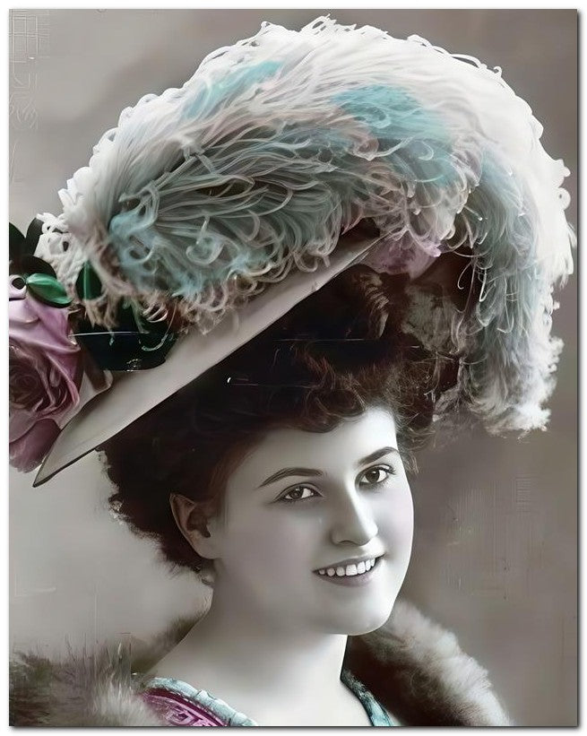 French Belle Epoque Fashion 1908 Pretty Smile 8x10 Photo Print 23052501754