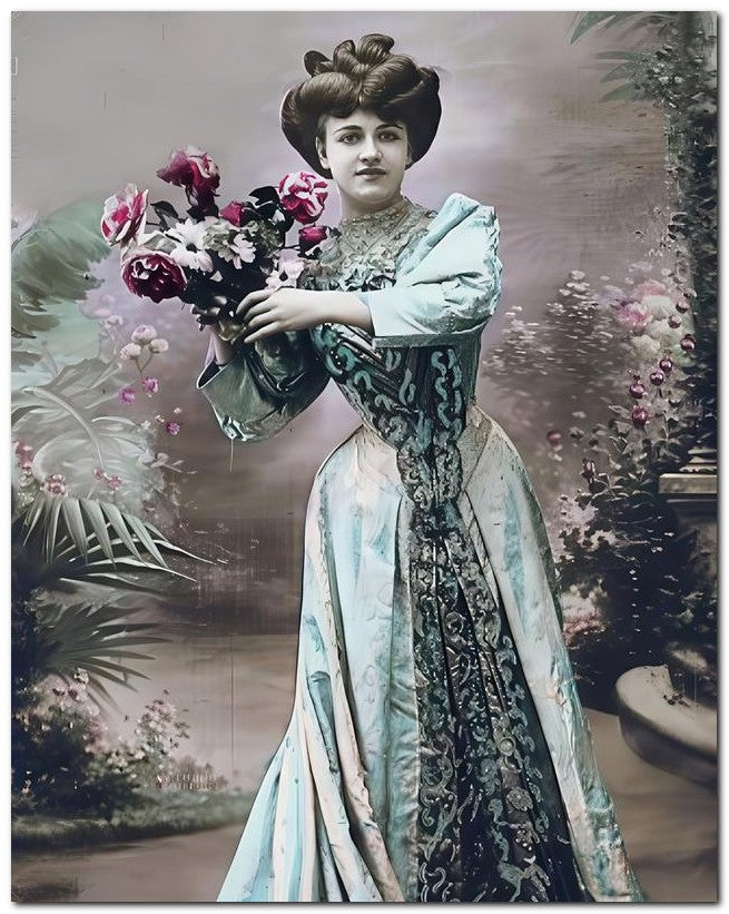 French Belle Epoque Fashion 1908 Very Elegant 8x10 Photo Print 23052501772