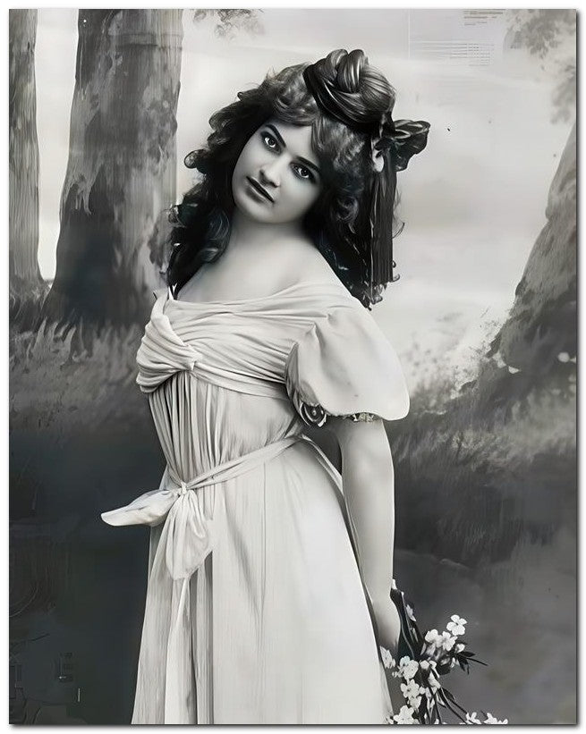 French Belle Epoque Fashion 1909 Cute Young 8x10 Photo Print 23052501794