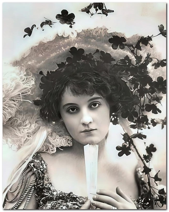 French Belle Epoque Fashion 1909 Fan Hat 8x10 Photo Print 23052501801