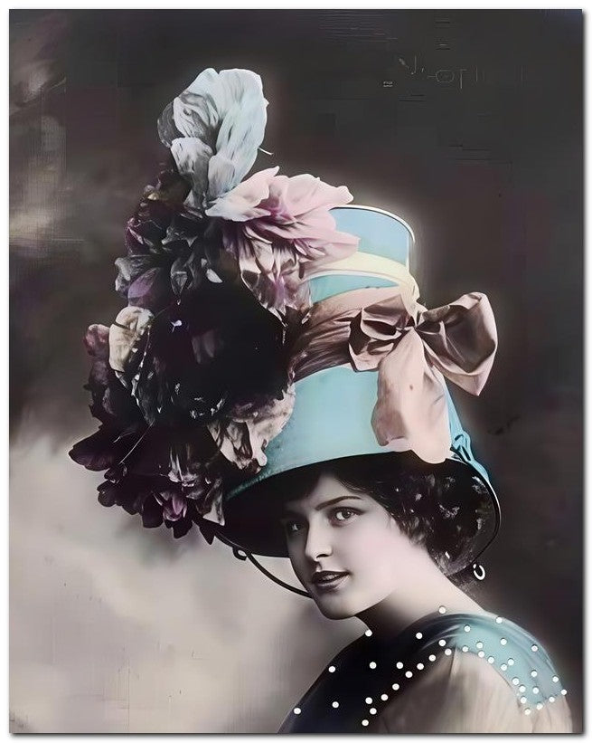 French Belle Epoque Fashion 1909 Hat Shade 8x10 Photo Print 23052501816