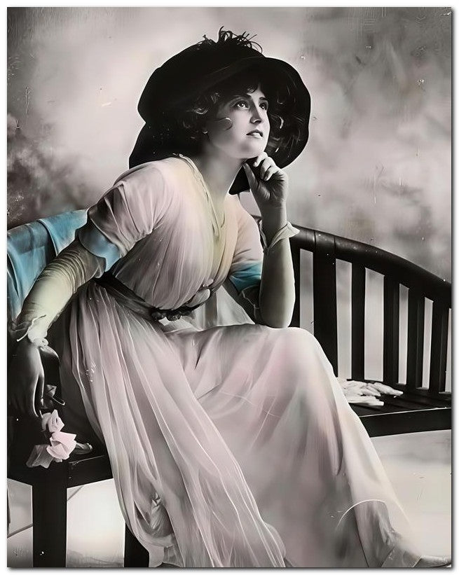 French Belle Epoque Fashion 1909 Pink Dress 8x10 Photo Print 23052501857