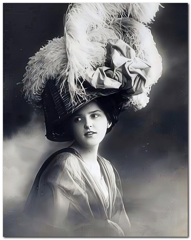French Belle Epoque Fashion 1910 Big Big hat 8x10 Photo Print 23052501929