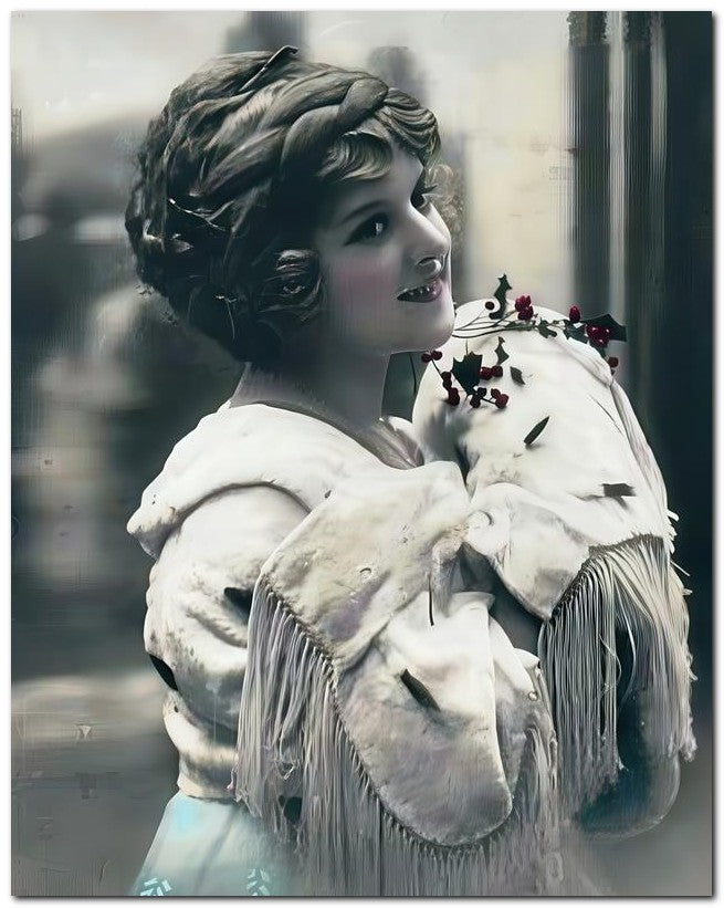 French Belle Epoque Fashion 1910 Braided Hair 8x10 Photo Print 23052501977