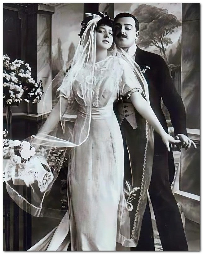 French Belle Epoque Fashion 1910 Bridegroom 8x10 Photo Print 23052501983