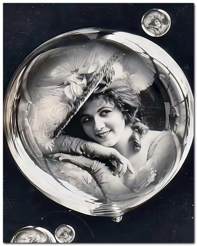 French Belle Epoque Fashion 1910 Bubble Girl 8x10 Photo Print 23052501995