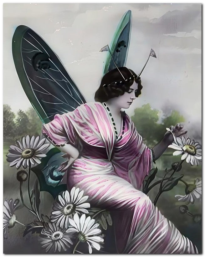 Belle Epoque Fashion 1910 Butterflylady 1 8x10 Photo Print 23052502007