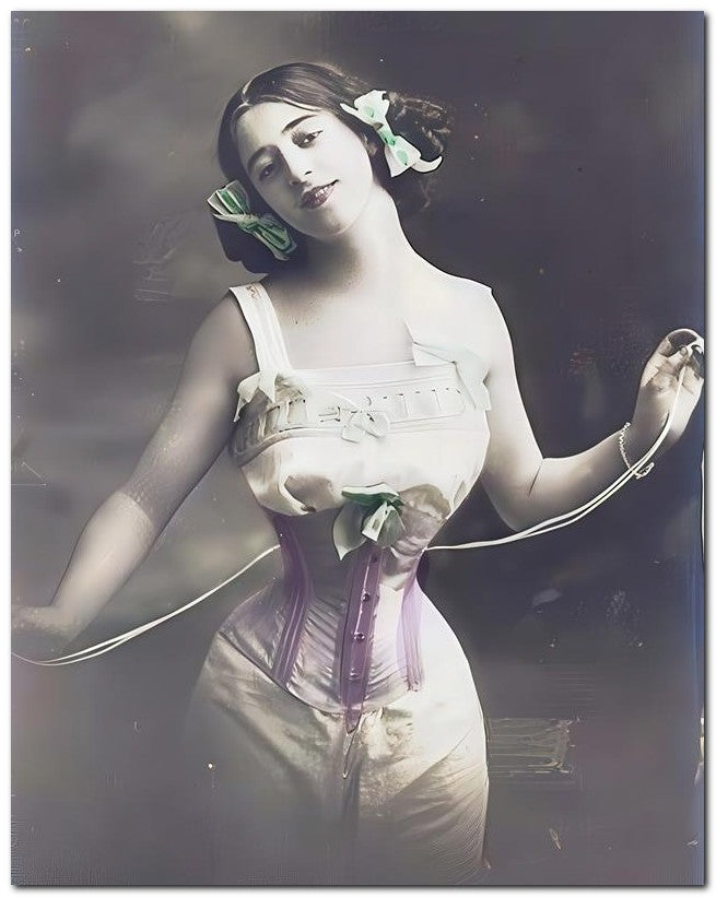 French Belle Epoque Fashion 1910 Corset Lady 8x10 Photo Print 23052502026