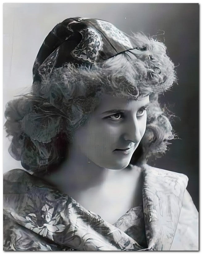 French Belle Epoque Fashion 1910 Dark Eyes 8x10 Photo Print 23052502050