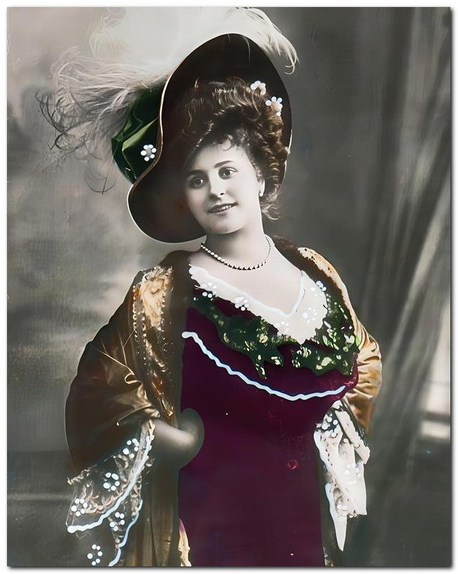 French Belle Epoque Fashion 1910 Fancy Attire 8x10 Photo Print 23052502091