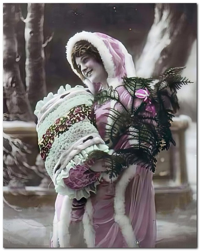 French Belle Epoque Fashion 1910 Fancy Muff 8x10 Photo Print 23052502094