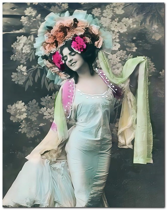 French Belle Epoque Fashion 1910 Fantail 8x10 Photo Print 23052502096
