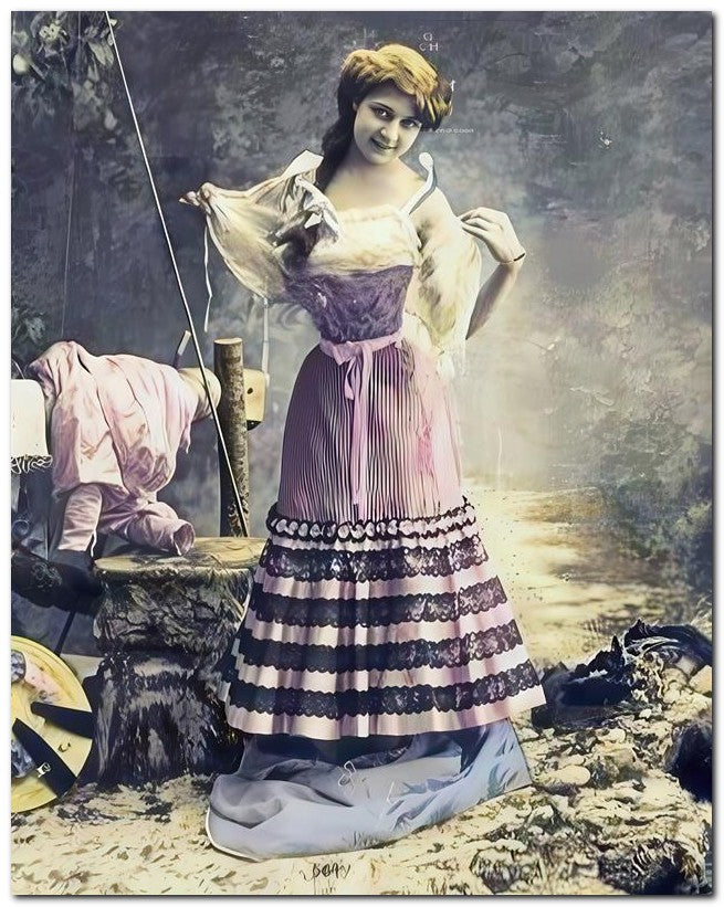 Belle Epoque Fashion 1910 Fishing Bathing 8x10 Photo Print 23052502108