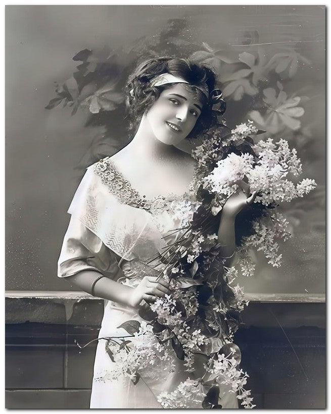 French Belle Epoque Fashion 1910 Florals 8x10 Photo Print 23052502115