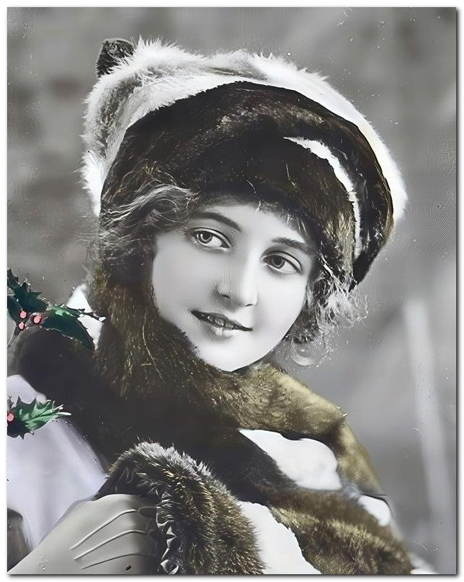 French Belle Epoque Fashion 1910 Holly Fur 8x10 Photo Print 23052502201