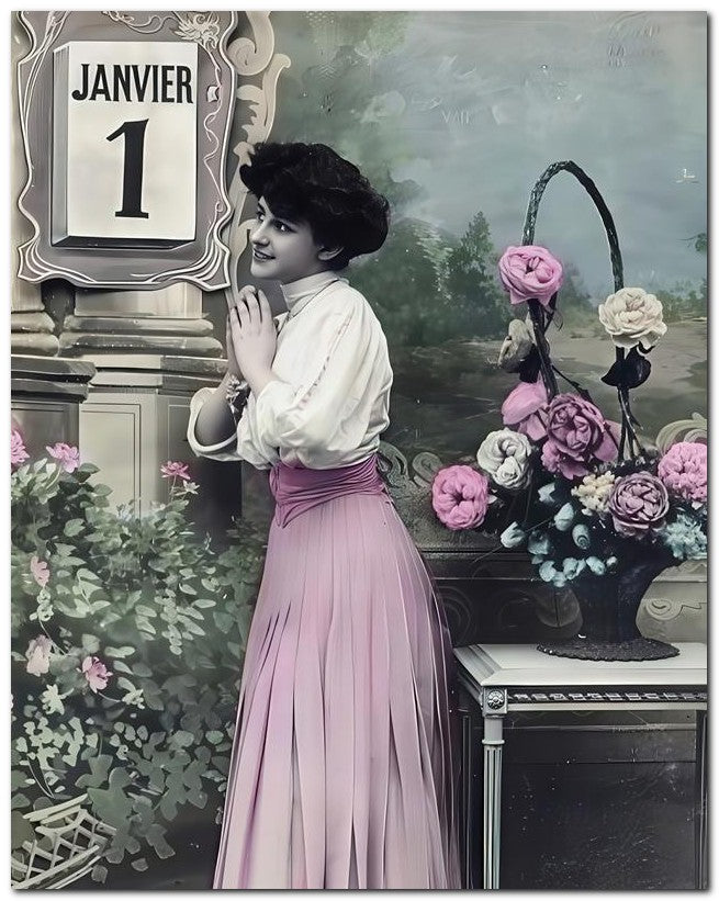 French Belle Epoque Fashion 1910 January 1 8x10 Photo Print 23052502211