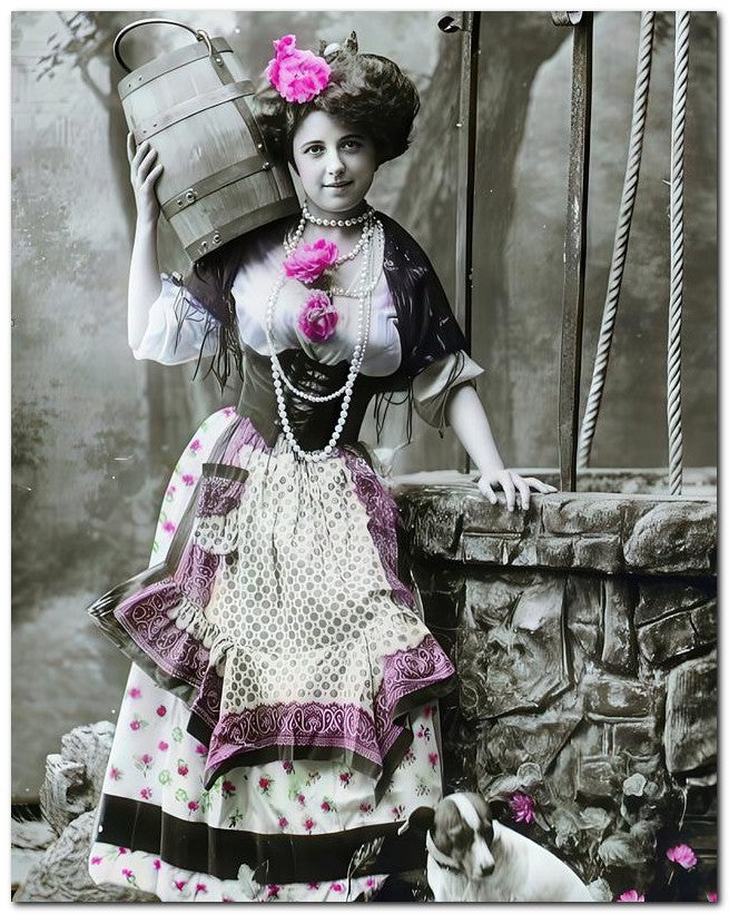 French Belle Epoque Fashion 1910 Lady Well 8x10 Photo Print 23052502272