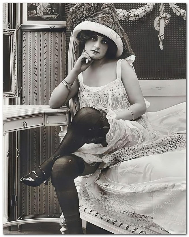 French Belle Epoque Fashion 1910 Lingerie 8x10 Photo Print 23052502305