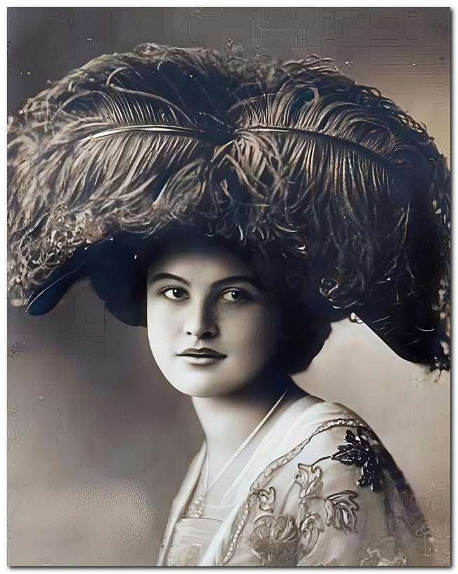 French Belle Epoque Fashion 1910 Lucious Lips 8x10 Photo Print 23052502330