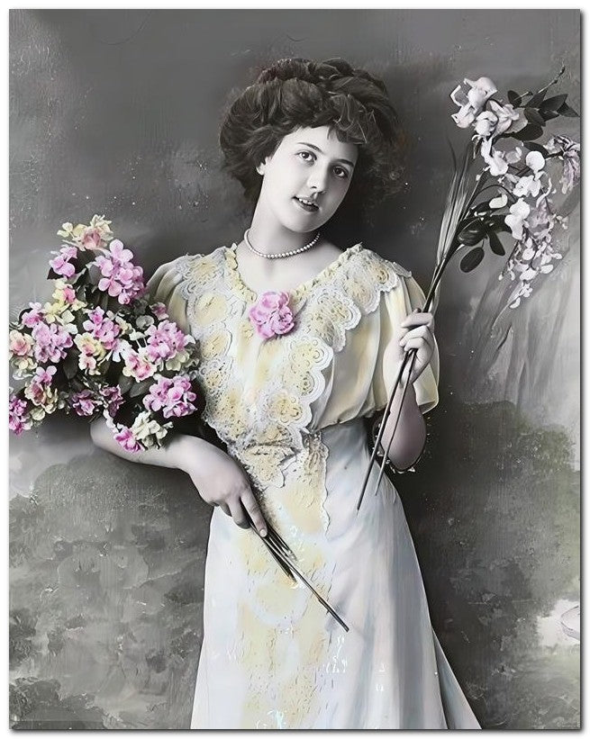 French Belle Epoque Fashion 1910 Pale Yellow 8x10 Photo Print 23052502384