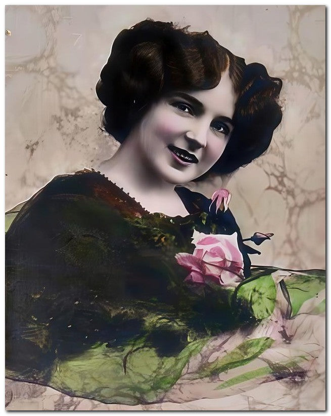 French Belle Epoque Fashion 1910 Part Hair 8x10 Photo Print 23052502395