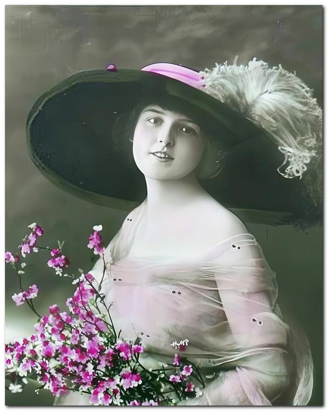 French Belle Epoque Fashion 1910 Pinkish 8x10 Photo Print 23052502428