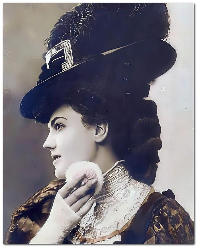 French Belle Epoque Fashion 1910 Powderpuff 8x10 Photo Print 23052502437