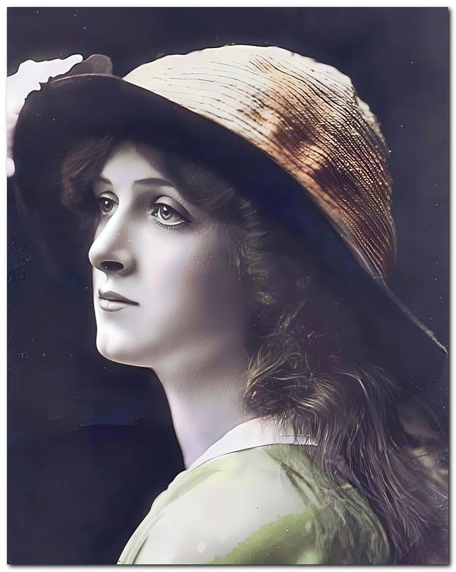 French Belle Epoque Fashion 1910 Sad Eyes 8x10 Photo Print 23052502502