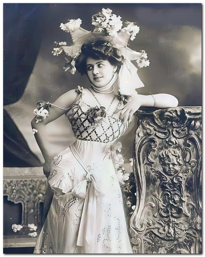 French Belle Epoque Fashion 1910 Theater Star 8x10 Photo Print 23052502555