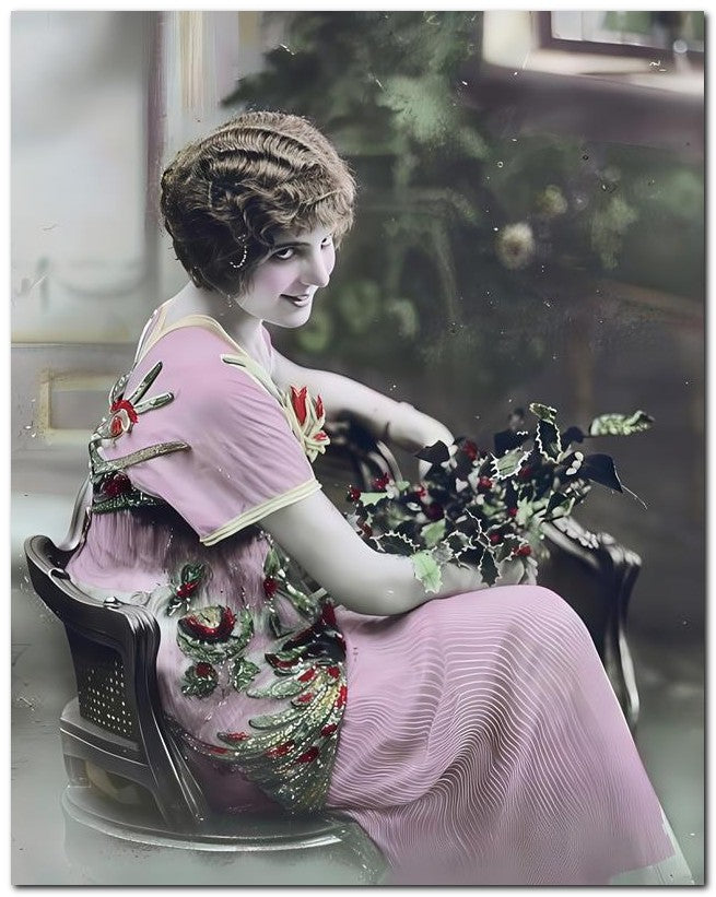 French Belle Epoque Fashion 1910 Wave Hair 8x10 Photo Print 23052502580