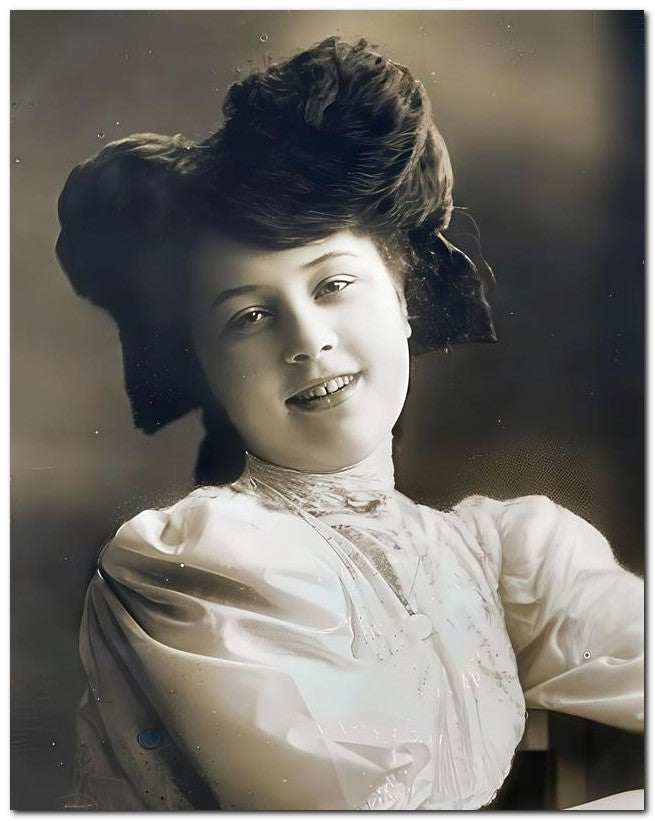 French Belle Epoque Fashion 1910 White Blouse 8x10 Photo Print 23052502588
