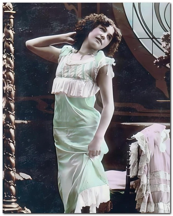 French Belle Epoque Fashion 1910's Sexy Lady 8x10 Photo Print 23052502620