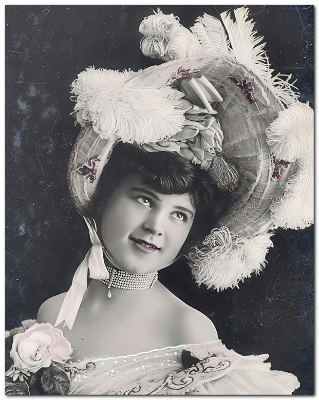 French Belle Epoque Fashion 1910's Show Girl 8x10 Photo Print 23052502624