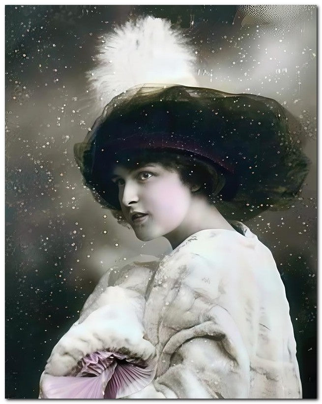 French Belle Epoque Fashion 1910's Snow 8x10 Photo Print 23052502640