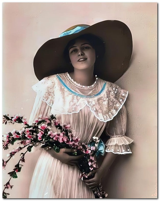 French Belle Epoque Fashion 1910's Superb Cutie 8x10 Photo Print 23052502645