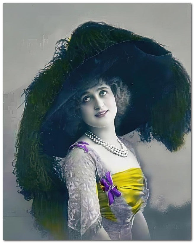 Belle Epoque Fashion 1910's Superb Large Hat 8x10 Photo Print 23052502647