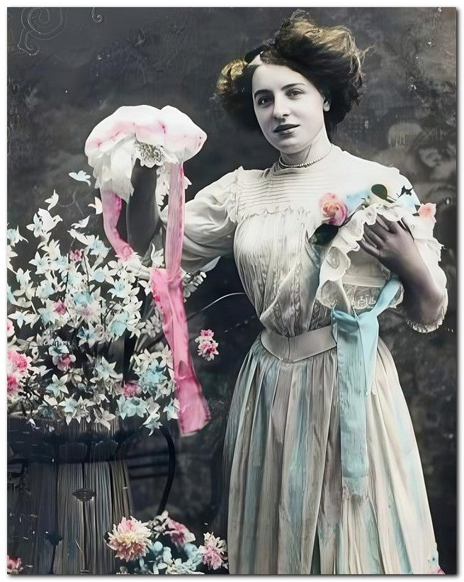 French Belle Epoque Fashion 1911 2 Bonnets 8x10 Photo Print 23052502653