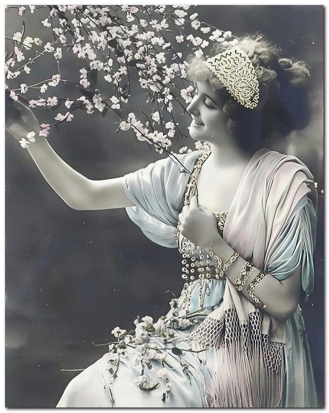 French Belle Epoque Fashion 1911 Beaded Lady 8x10 Photo Print 23052502657