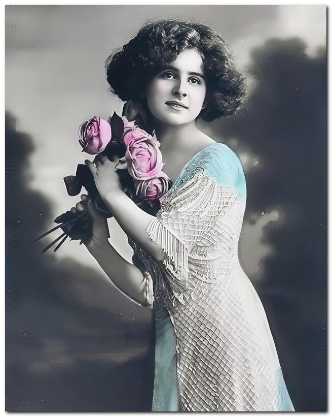 French Belle Epoque Fashion 1911 Rose Beauty 8x10 Photo Print 23052502698