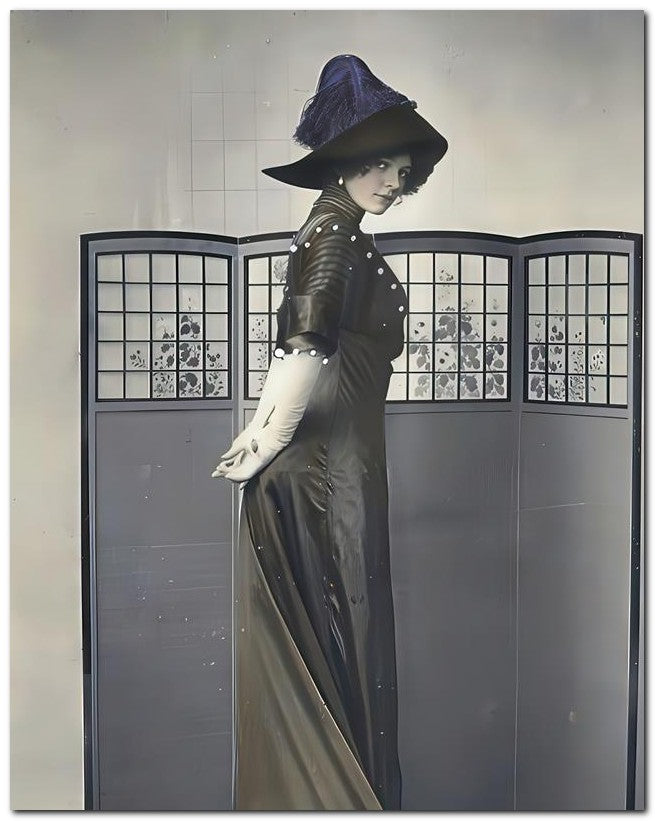 French Belle Epoque Fashion 1911 Screen Beauty 8x10 Photo Print 23052502701