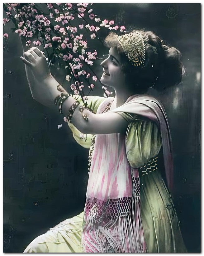 French Belle Epoque Fashion 1911 Tree Lady 8x10 Photo Print 23052502704