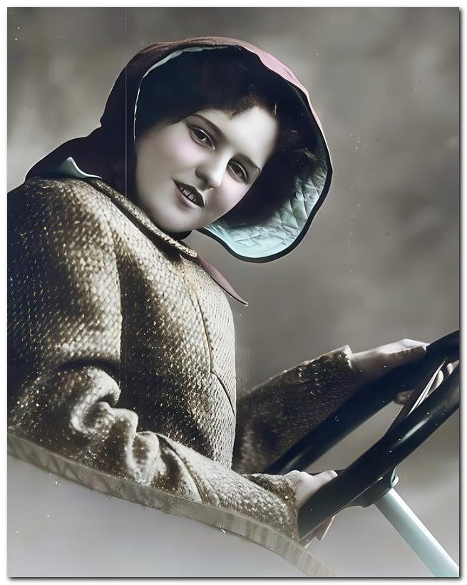 French Belle Epoque Fashion 1912 Drive Car 8x10 Photo Print 23052502727