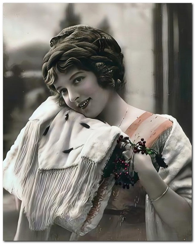 French Belle Epoque Fashion 1912 Muff Lady 8x10 Photo Print 23052502742