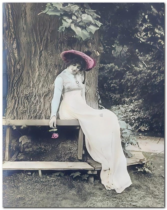 French Belle Epoque Fashion 1913 Big Tree 8x10 Photo Print 23052502765