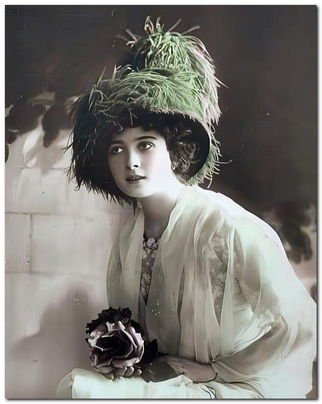 French Belle Epoque Fashion 1915 White Dress 8x10 Photo Print 23052502856