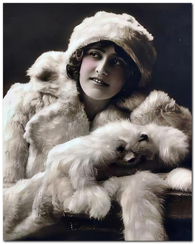 French Belle Epoque Fashion 1915 Winter Babe 8x10 Photo Print 23052502857