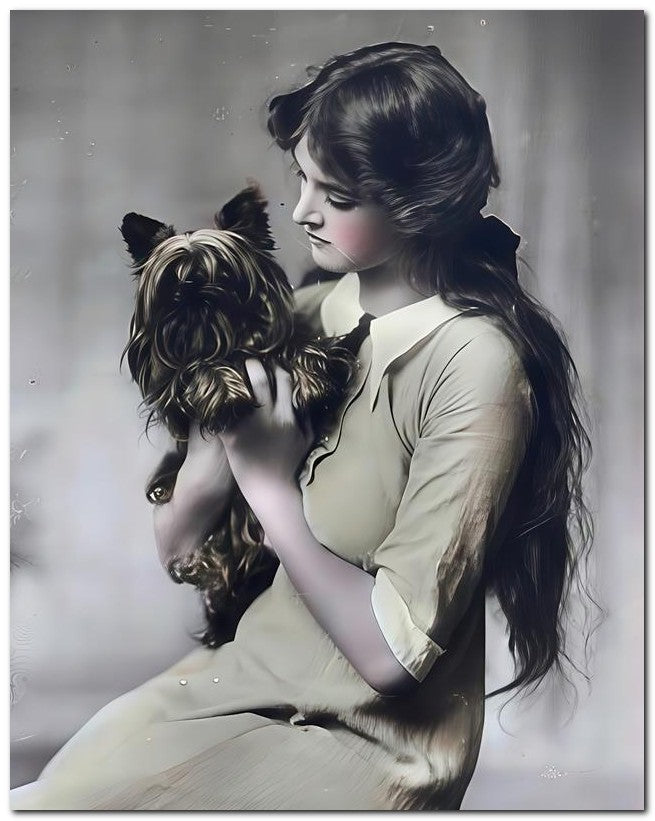 French Belle Epoque Fashion 1915 Yorkie 8x10 Photo Print 23052502858