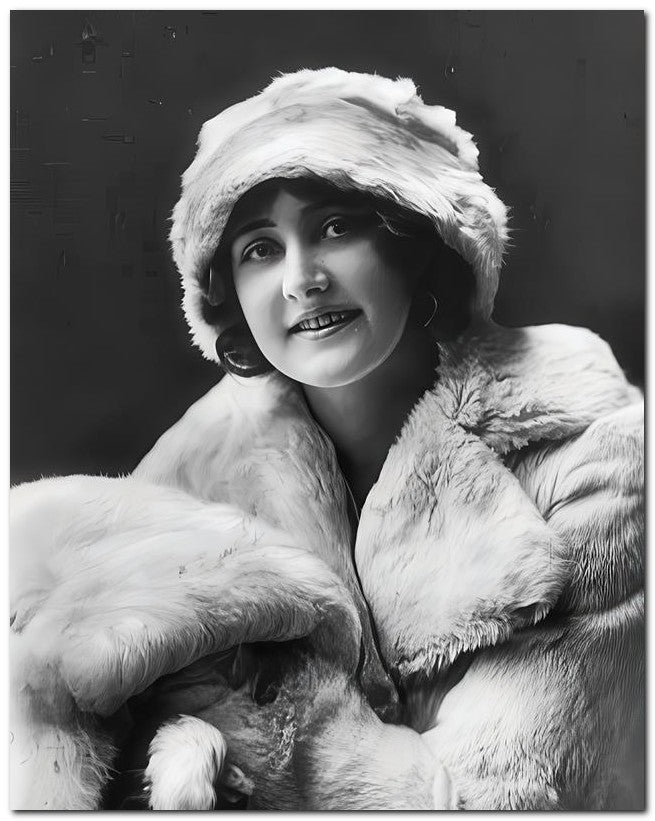 French Belle Epoque Fashion 1916 Warm Big Coat 8x10 Photo Print 23052502866