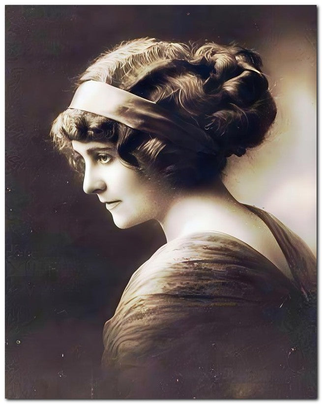 French Belle Epoque Fashion Big Hairband 8x10 Photo Print 23052502910